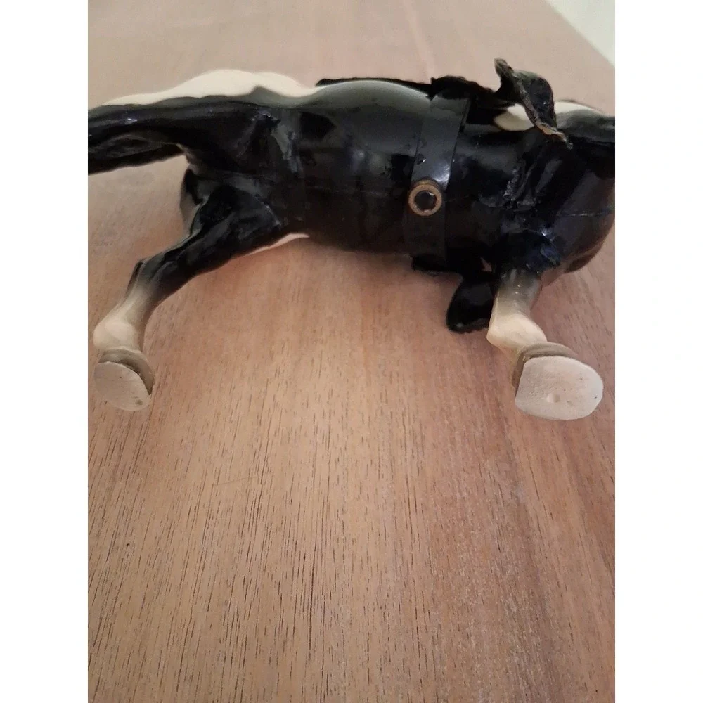 BREYER BLACK TOBIANO PINTO PRANCER GLOSSY FURY HORSE. Read